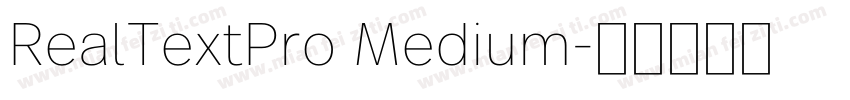 RealTextPro Medium字体转换